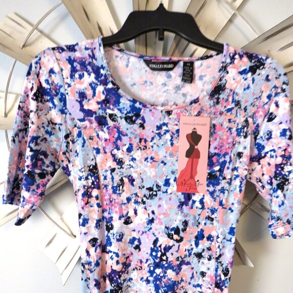 NWT Nina Leonard Miracle Matte Jersey Midi Dress Size XS Wrinkle Resistant - Picture 10 of 13